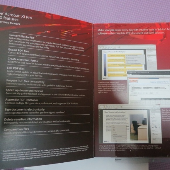 Adobe Acrobat Xi Pro Full Version DVD/Windows, Permanent License For 5 PCs - Picture 2 of 4